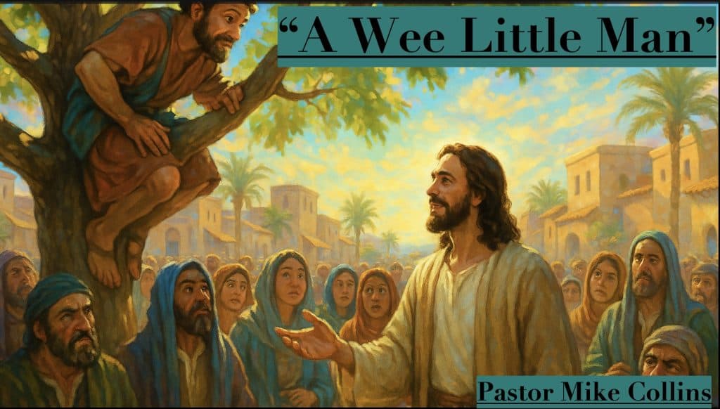 A Wee Little Man sermon artwork