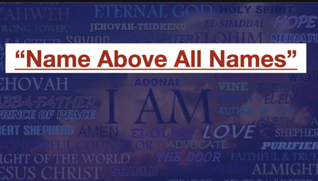 Name Above All Names Artwork for Name Above All Names