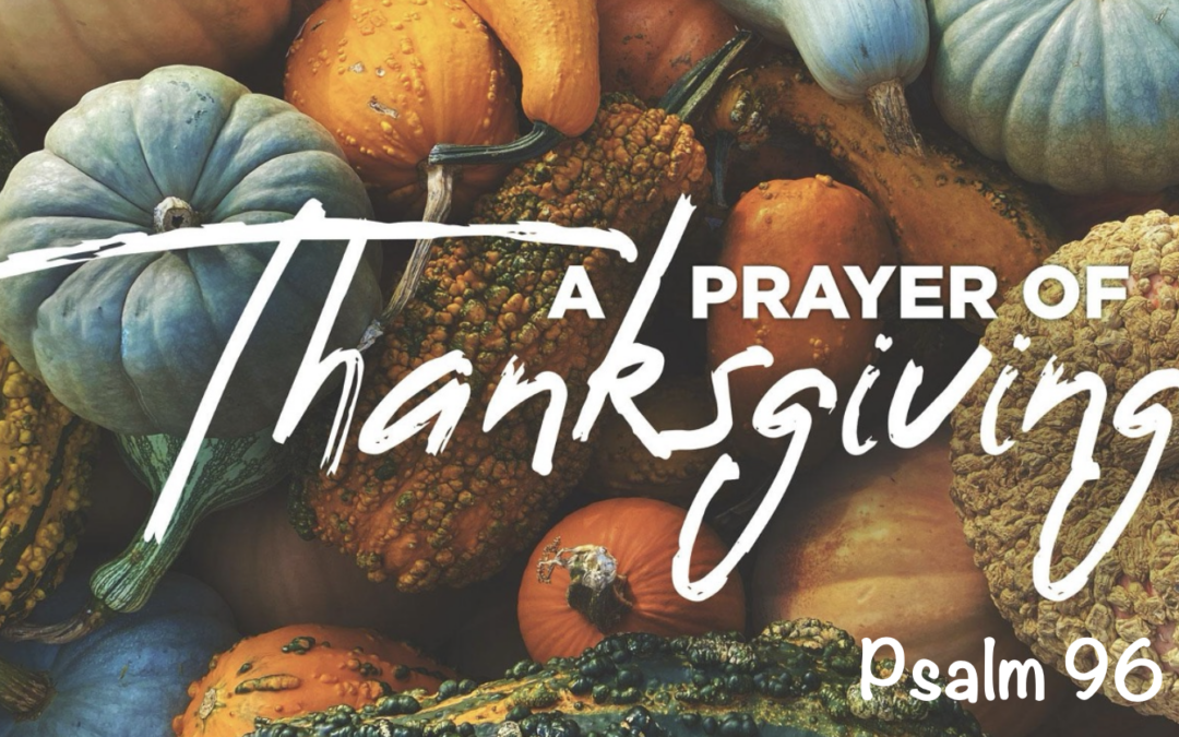 A Prayer of Thanksgiving